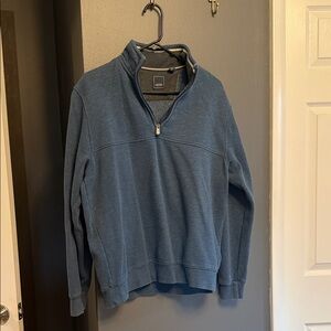 Arrow Men's Blue Half Zip-Up Sweater- Size Medium